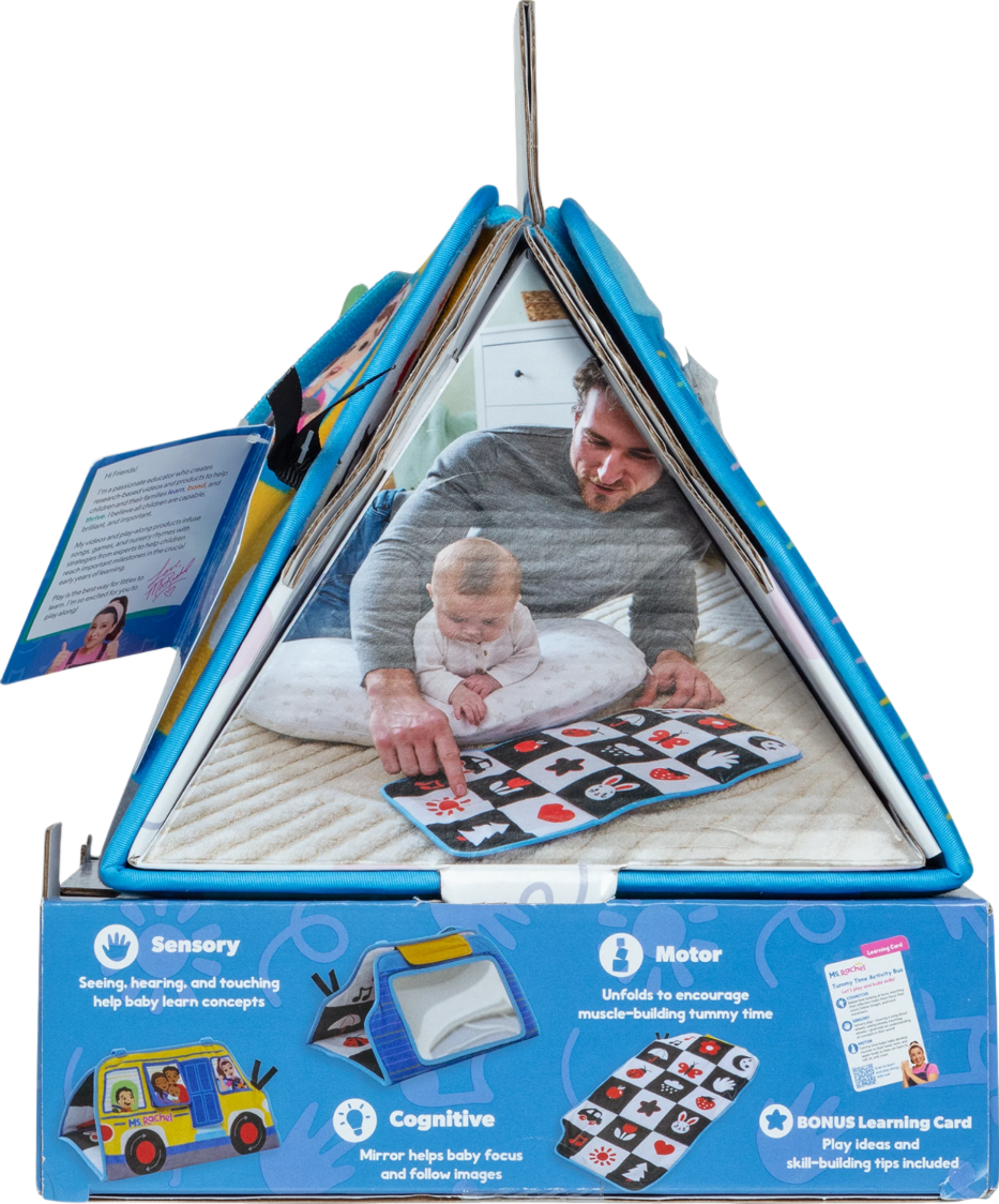 Ms Rachel Official Tummy Time Activity Bus Folding Play Mat Baby Mirror Sensory Toys Ms Rachel Official Tummy Time Activity Bus Folding Play Mat Baby Mirror Sensory Toys