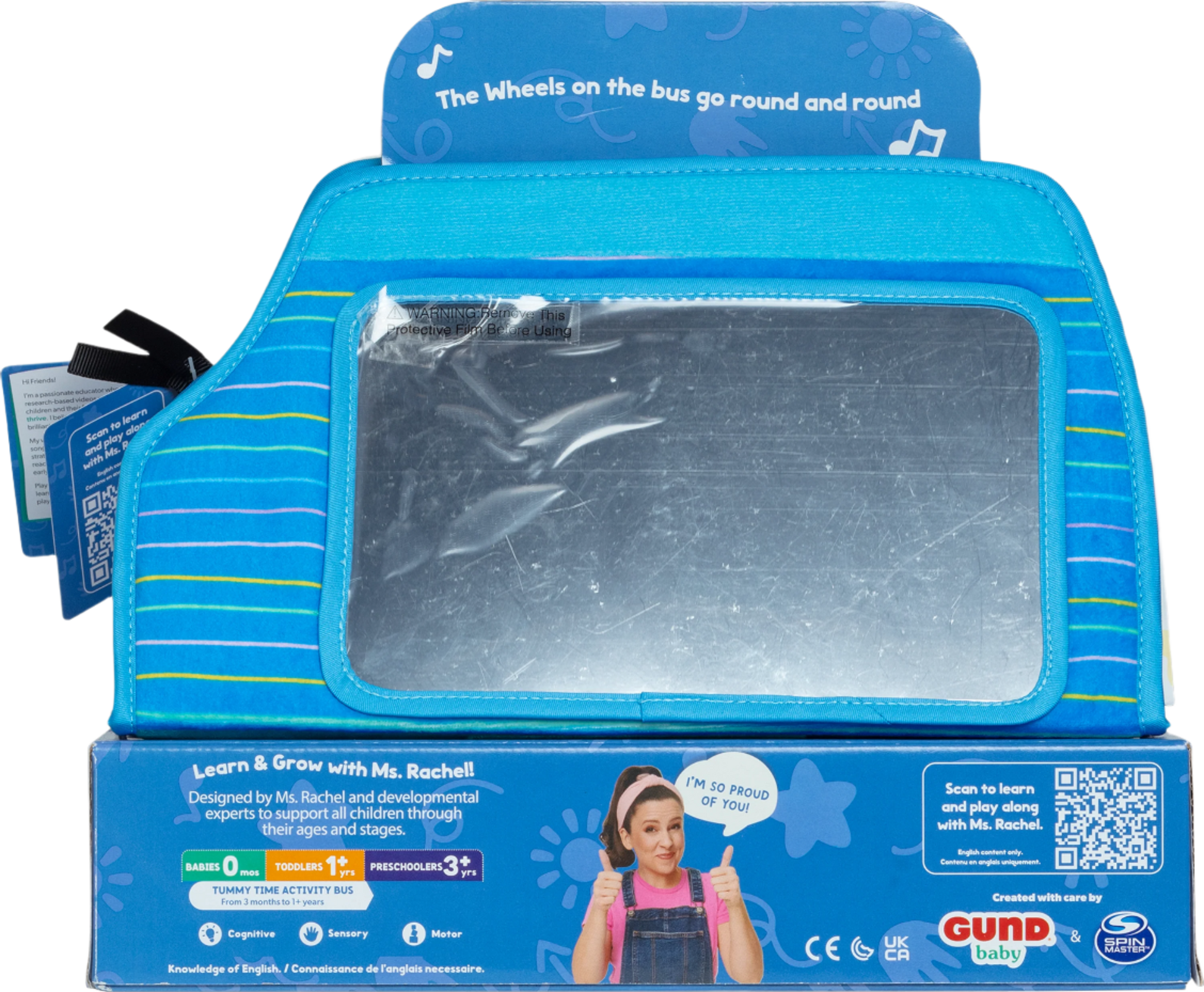 Ms Rachel Official Tummy Time Activity Bus Folding Play Mat Baby Mirror Sensory Toys Ms Rachel Official Tummy Time Activity Bus Folding Play Mat Baby Mirror Sensory Toys