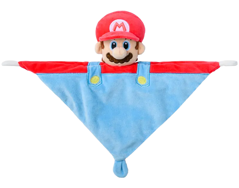 Super Mario Bros My Mario 3D DouDou Rattle Plush Security Blanket Baby Comforter Newborn Super Mario Bros My Mario 3D DouDou Rattle Plush Security Blanket Baby Comforter Newborn