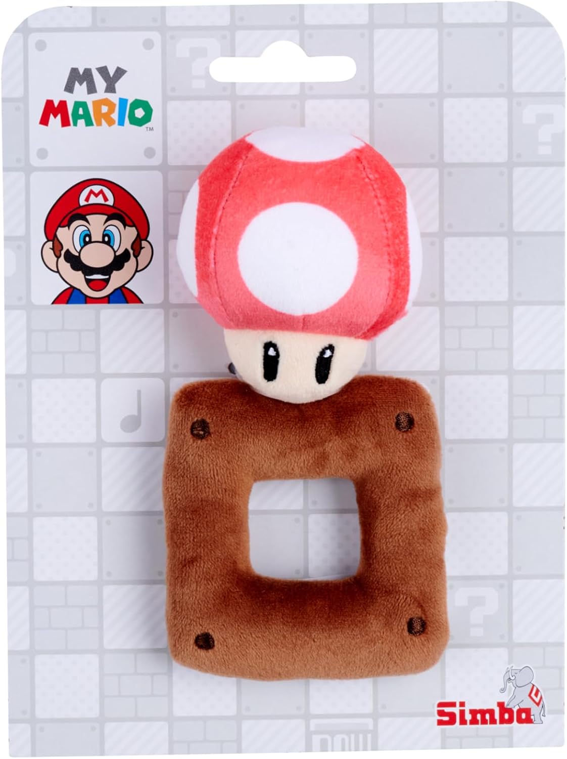 Super Mario Bros My Mario Mushroom Plush Rattle Baby Sensory Grab Toy Infant Newborn Super Mario Bros My Mario Mushroom Plush Rattle Baby Sensory Grab Toy Infant Newborn