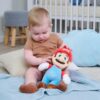 Super Mario Bros My Mario 9 Inch Infant Plush Doll Soft Cuddly Baby Toy Embroidered