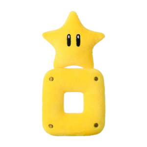 Super Mario Bros My Mario Plush Rattle Super Star Mushroom Baby Sensory Grab Toy Infant