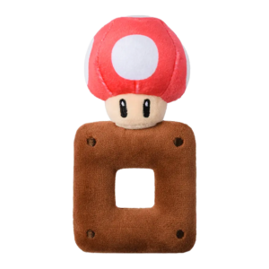 Super Mario Bros My Mario Plush Rattle Super Star Mushroom Baby Sensory Grab Toy Infant