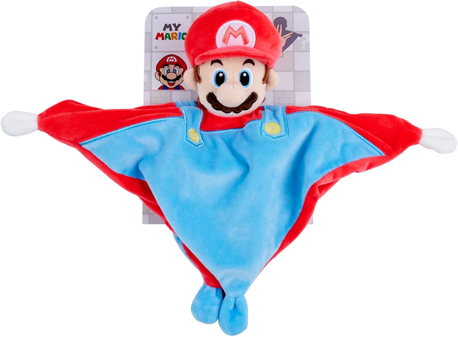 Super Mario Bros My Mario 3D DouDou Rattle Plush Security Blanket Baby Comforter Newborn Super Mario Bros My Mario 3D DouDou Rattle Plush Security Blanket Baby Comforter Newborn