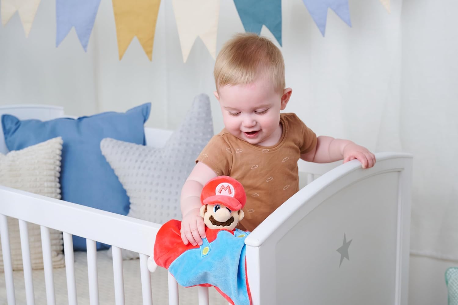 Super Mario Bros My Mario 3D DouDou Rattle Plush Security Blanket Baby Comforter Newborn Super Mario Bros My Mario 3D DouDou Rattle Plush Security Blanket Baby Comforter Newborn