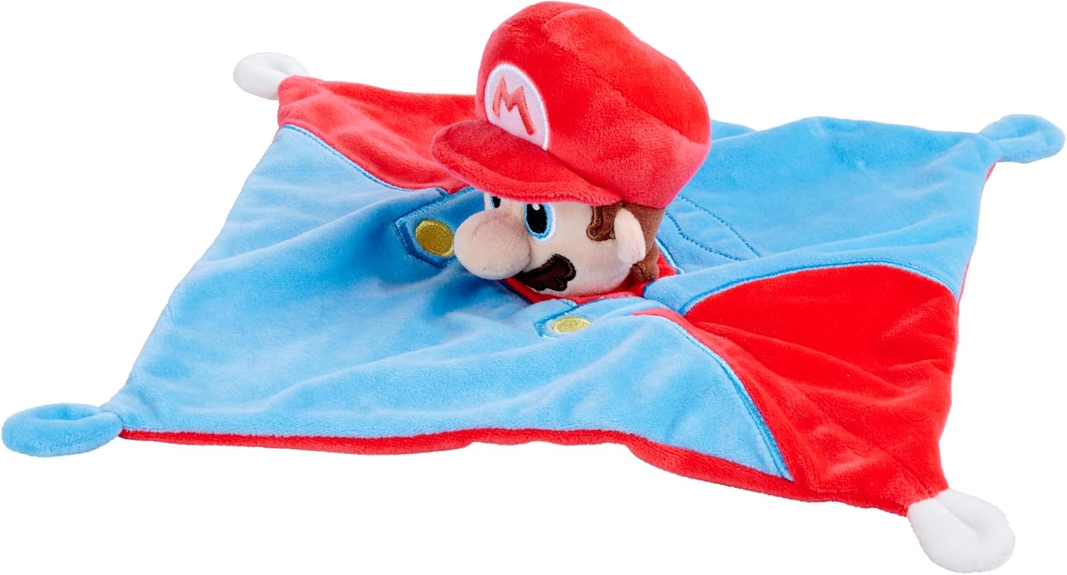 Super Mario Bros My Mario 3D DouDou Rattle Plush Security Blanket Baby Comforter Newborn Super Mario Bros My Mario 3D DouDou Rattle Plush Security Blanket Baby Comforter Newborn