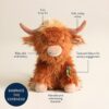 Itzy Ritzy Sweetie Snuggles plush toy Wyatt the Highland Cow product photo 4 Itzy Ritzy Sweetie Snuggles plush toy Wyatt the Highland Cow product photo 4