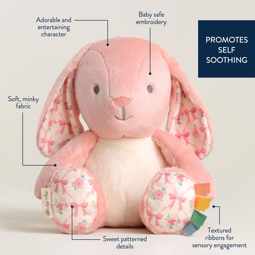 Itzy Ritzy Sweetie Snuggles plush toy Ana the Pink Bunny product photo 7 Itzy Ritzy Sweetie Snuggles plush toy Ana the Pink Bunny product photo 7