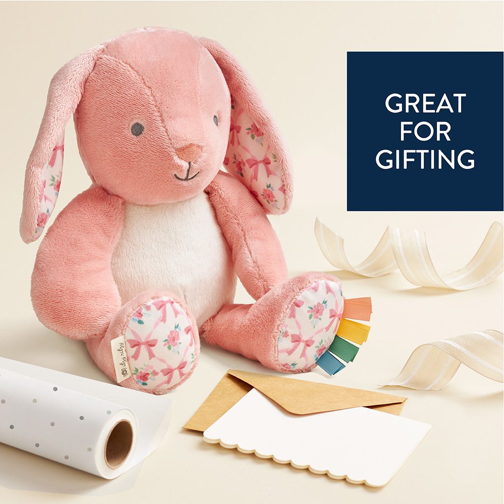 Itzy Ritzy Sweetie Snuggles plush toy Ana the Pink Bunny product photo 8 Itzy Ritzy Sweetie Snuggles plush toy Ana the Pink Bunny product photo 8