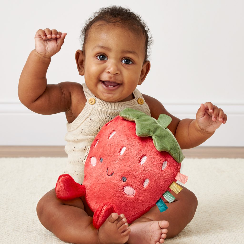 Itzy Ritzy Sweetie Snuggles plush toy Bonnie the Strawberry product photo 3 Itzy Ritzy Sweetie Snuggles plush toy Bonnie the Strawberry product photo 3
